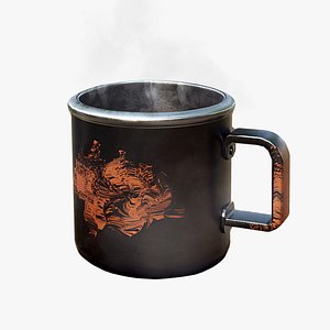 Camping Mug Stylized 3D model