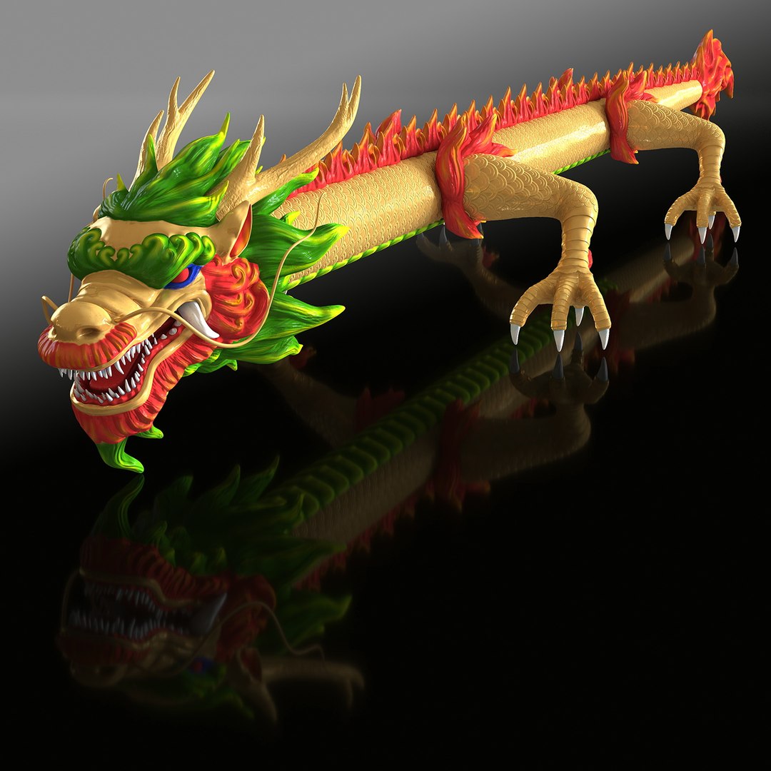 Traditional Chinese Dragon Neutral 3D Model - TurboSquid 1377936