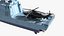 3D Corvette Class Ship with Attack Helicopter
