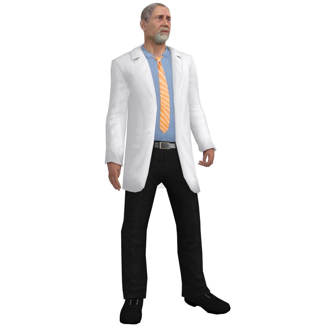 rigged doctor 3d model