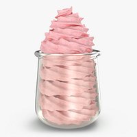 Strawberry Whipped Cream Swirl