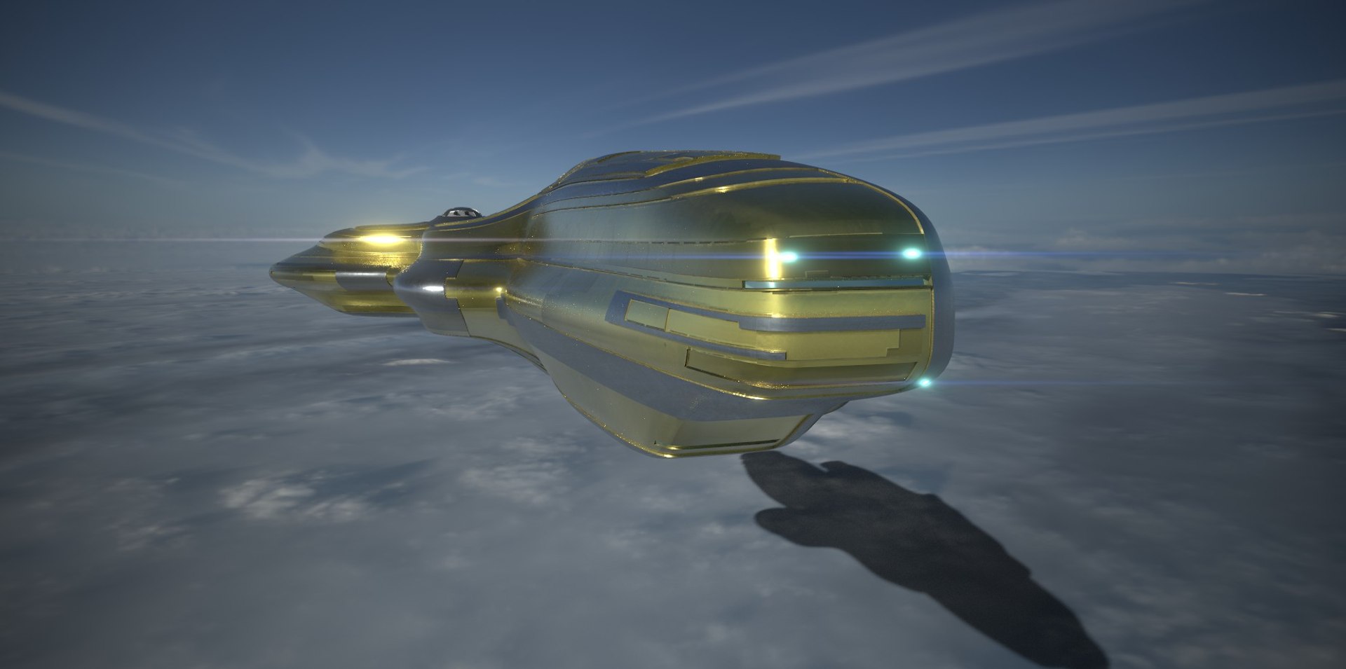 3D Model Military Explorer Spaceship 1 - TurboSquid 2242209