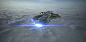 3D model Military Explorer Spaceship 1
