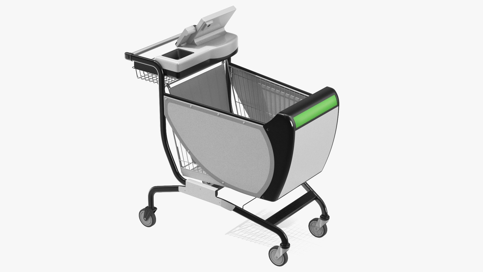 Smart Shopping Carts Collection 2 3D model preview