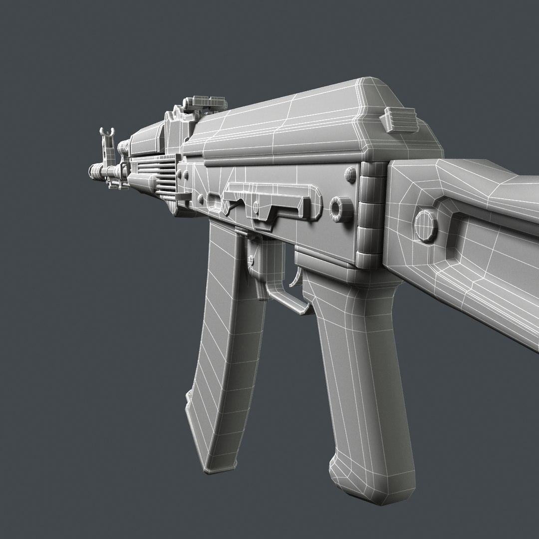 Ready Automatic Rifle Rig 3d Model