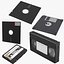 Floppy Disks Cassette Tape and VHS Cassette