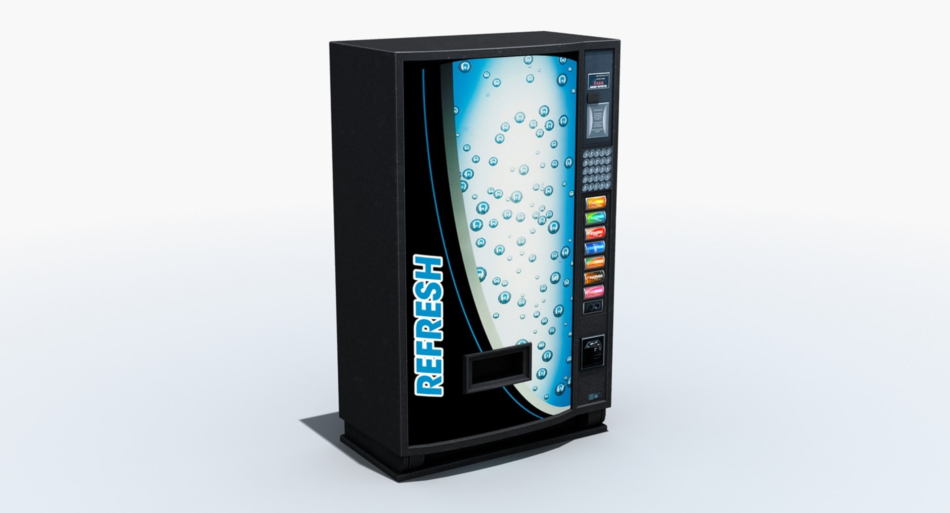 Generic Drinks Vending Machine 3d Model