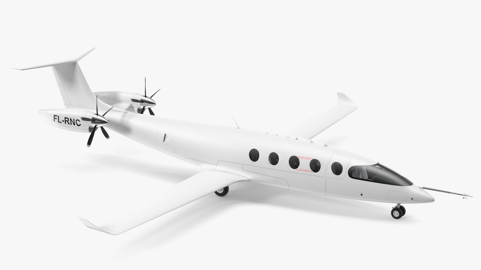 Electric Aircraft Rigged(1) 3D model preview