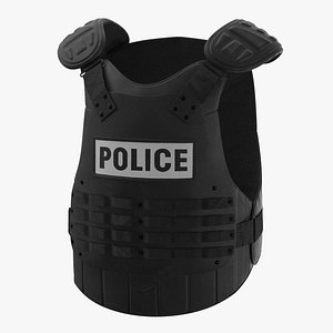 police riot gear 3d model
