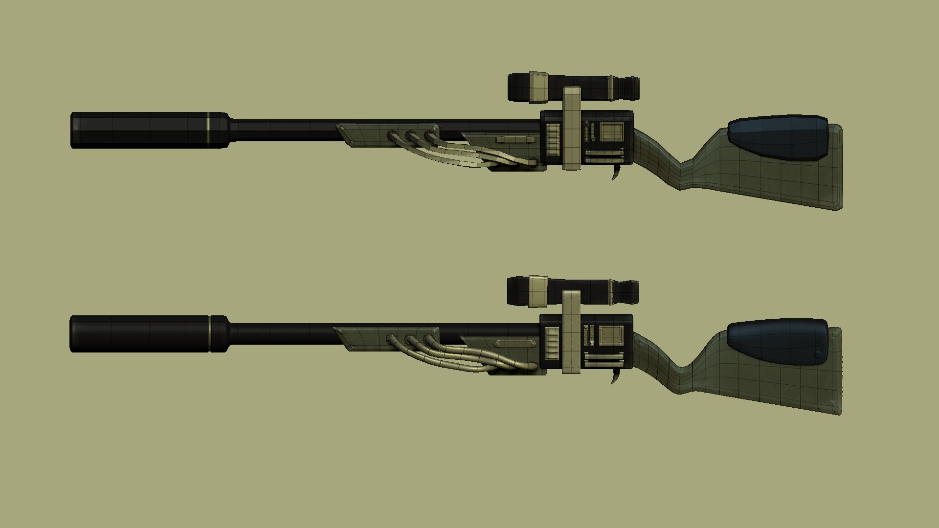 3D Sniper Rifle Gun Model - TurboSquid 1674839