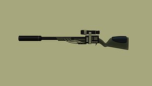 Sci-Fi Sniper Rifle - Gun - Weaponry PBR