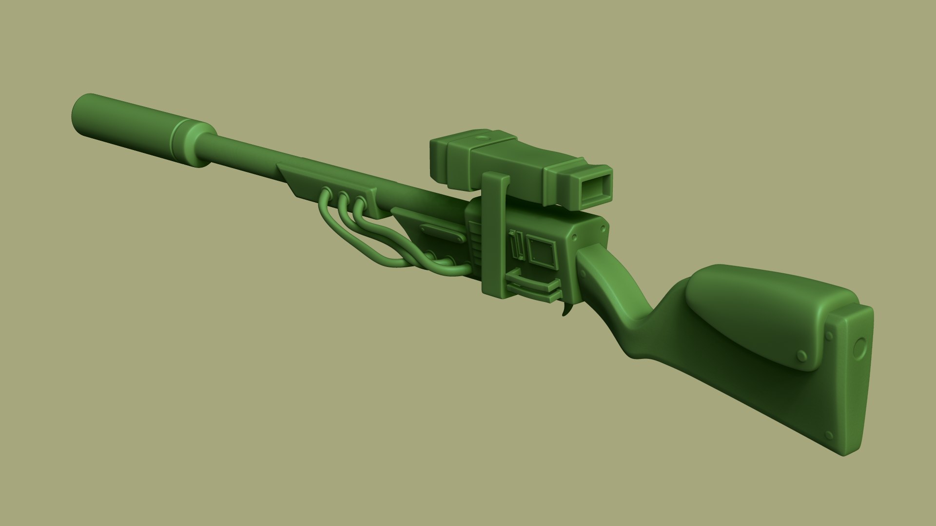 3D Sniper Rifle Gun Model - TurboSquid 1674839