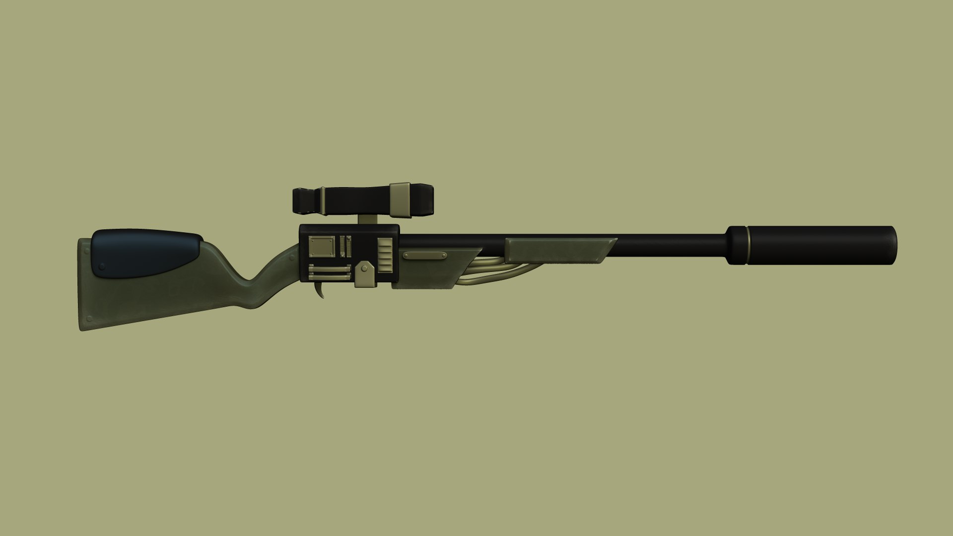 3D Sniper Rifle Gun Model - TurboSquid 1674839