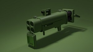 MODELING RPG ROCKET LAUNCHER 3D model