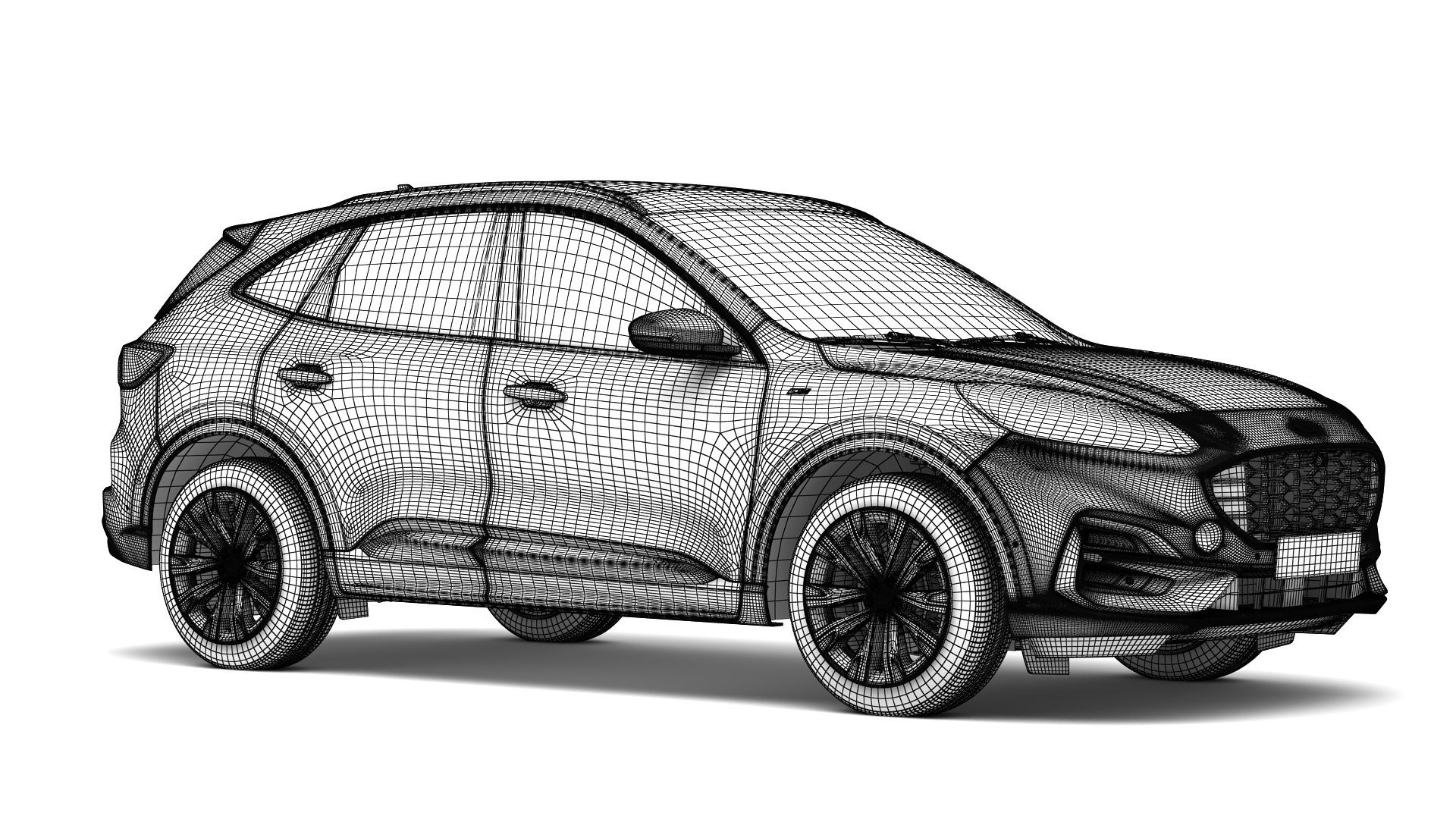 Ford Kuga 2021 Model - TurboSquid 1835196