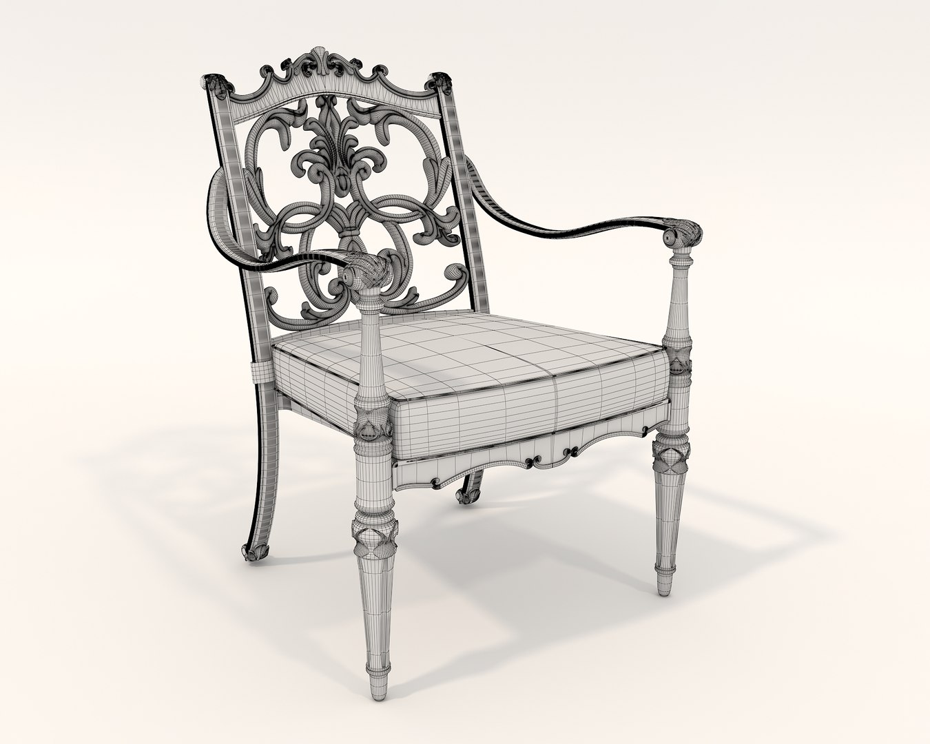 3D model Classic Outdoor Dining Table and Chairs Set - TurboSquid 2069322