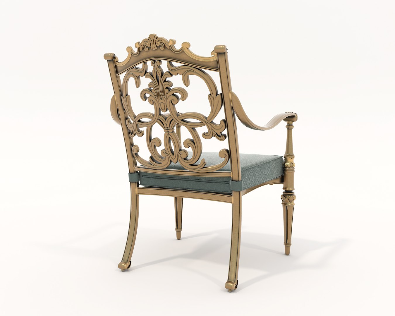 3D model Classic Outdoor Dining Table and Chairs Set - TurboSquid 2069322