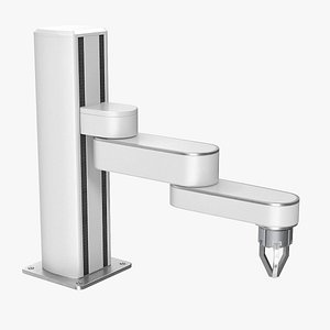 3D Pick n Place Robot with 3 Finger Gripper model