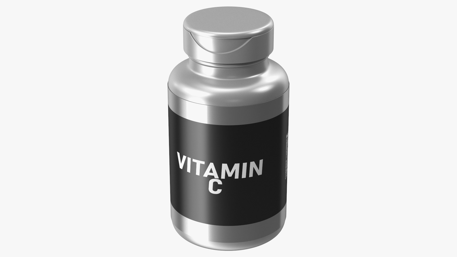 Vitamin C Jar 3D model preview