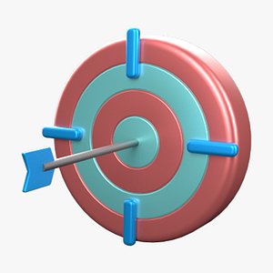 Target Low-poly Icon