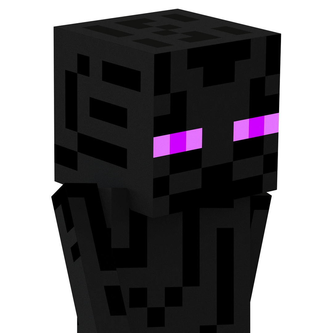 3d Model Minecraft Enderman Rigged Turbosquid 1538825