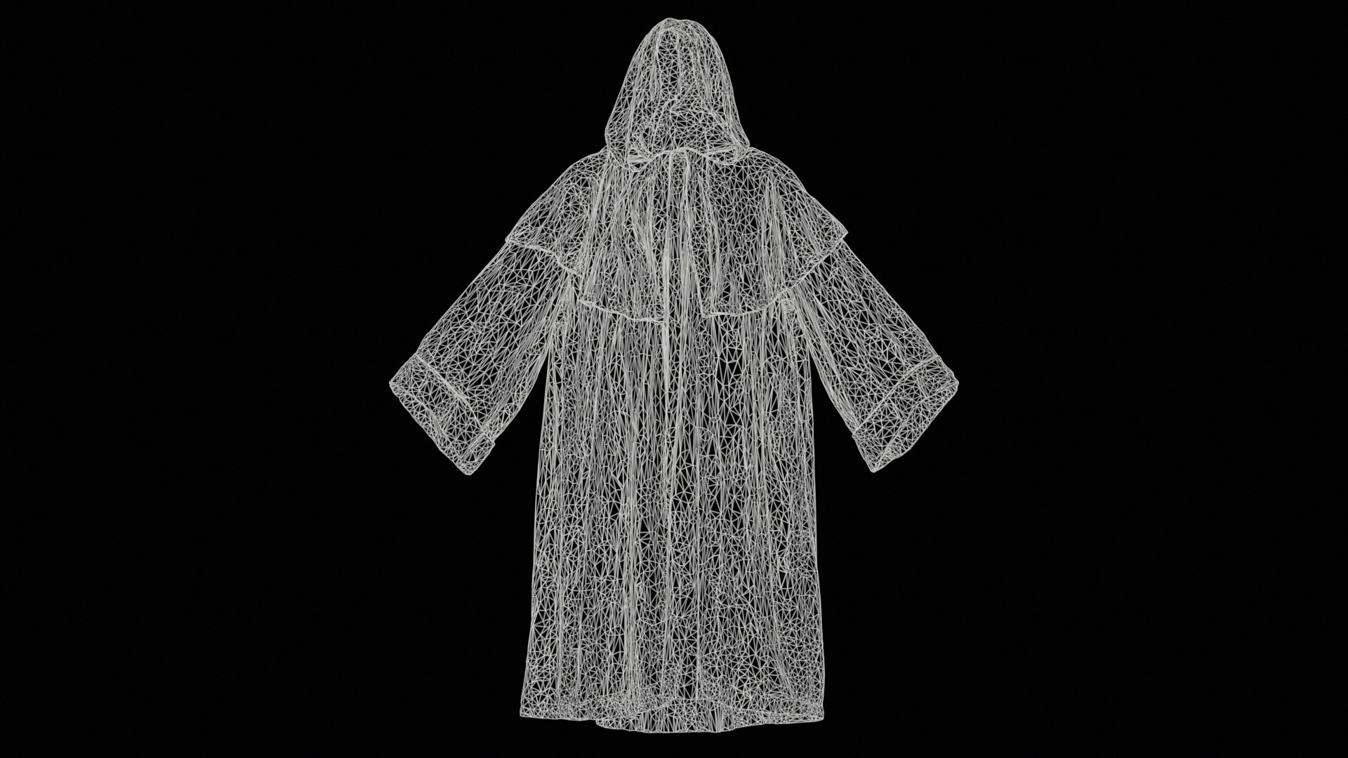 Druid Hooded Remastered 3D - TurboSquid 2360002