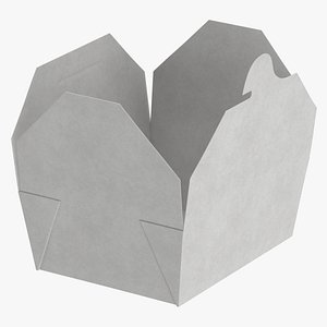 3D Chinese Food Box 06 Open model