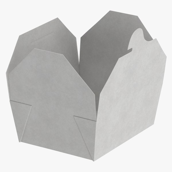 3D Chinese Food Box 06 Open model