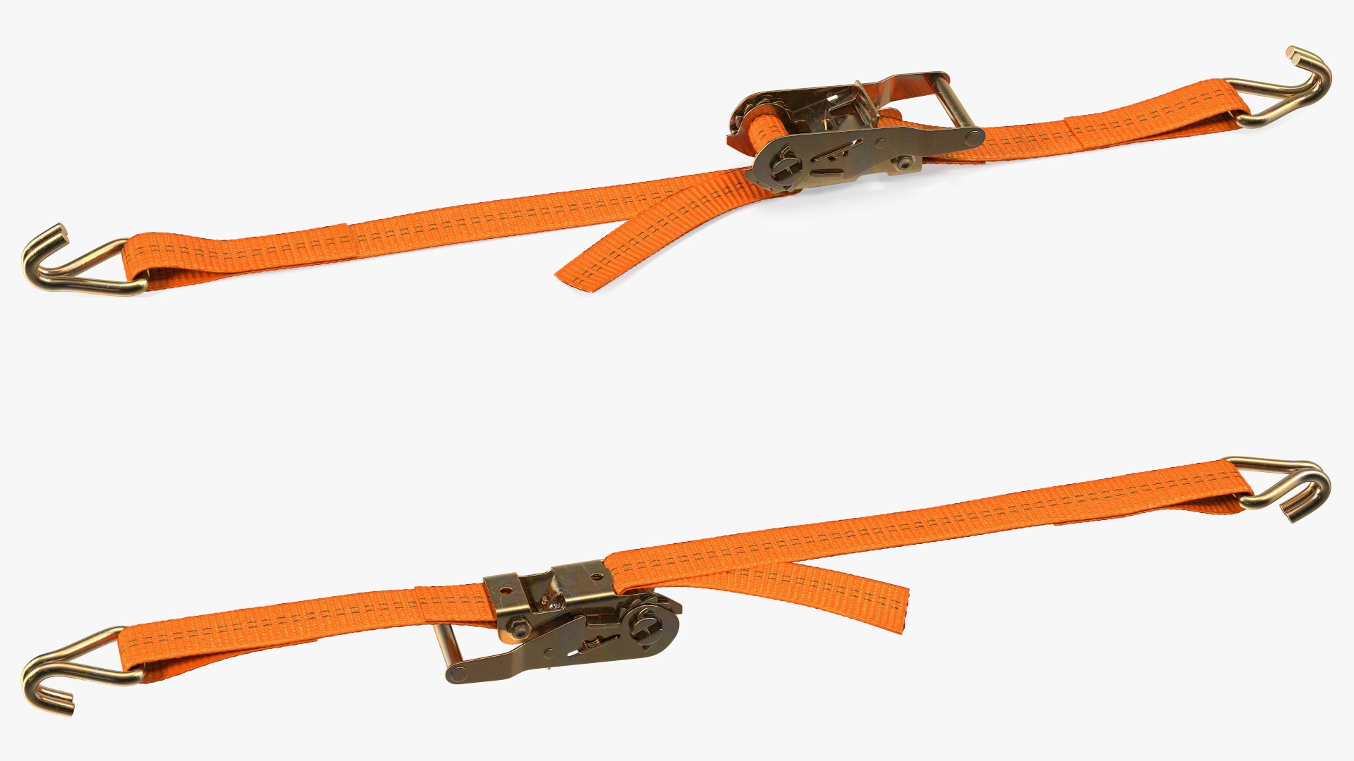 Ratchet Strap Fastened 3D model preview