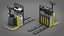 3D model Rigged Pallet Truck Realtime