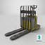 3D model Rigged Pallet Truck Realtime