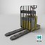 3D model Rigged Pallet Truck Realtime