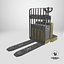 3D model Rigged Pallet Truck Realtime
