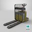 3D model Rigged Pallet Truck Realtime