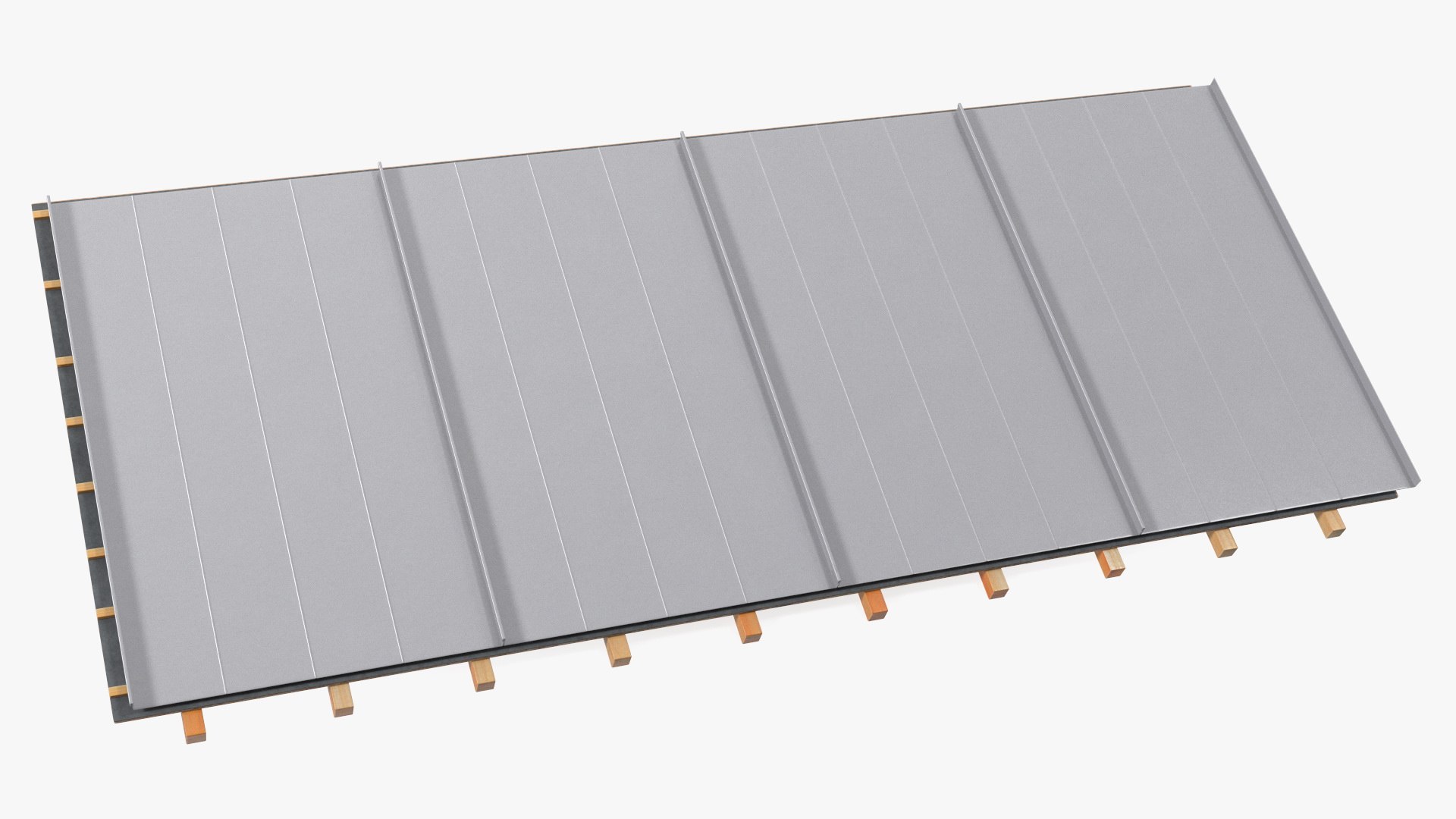 Standing Seam Roof 3D model preview