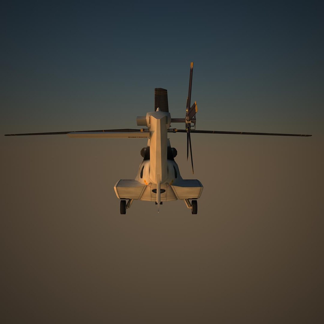 3d aerospatiale basic helicopter model