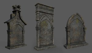 tombstones bloodborne style 3D