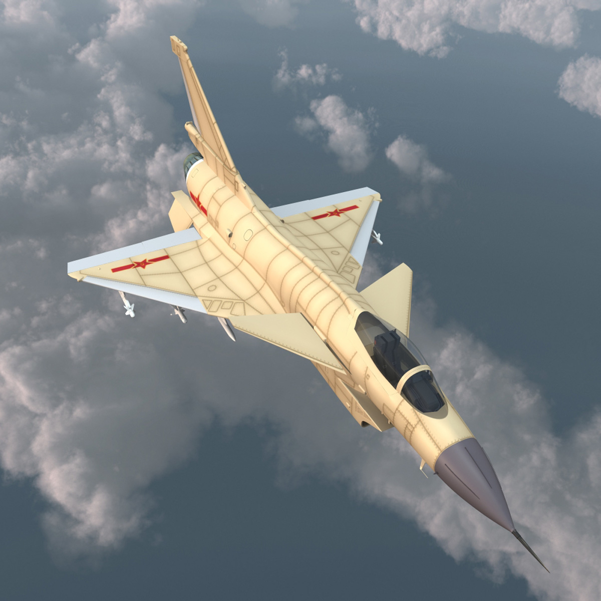 3d model jet fighters 3 j