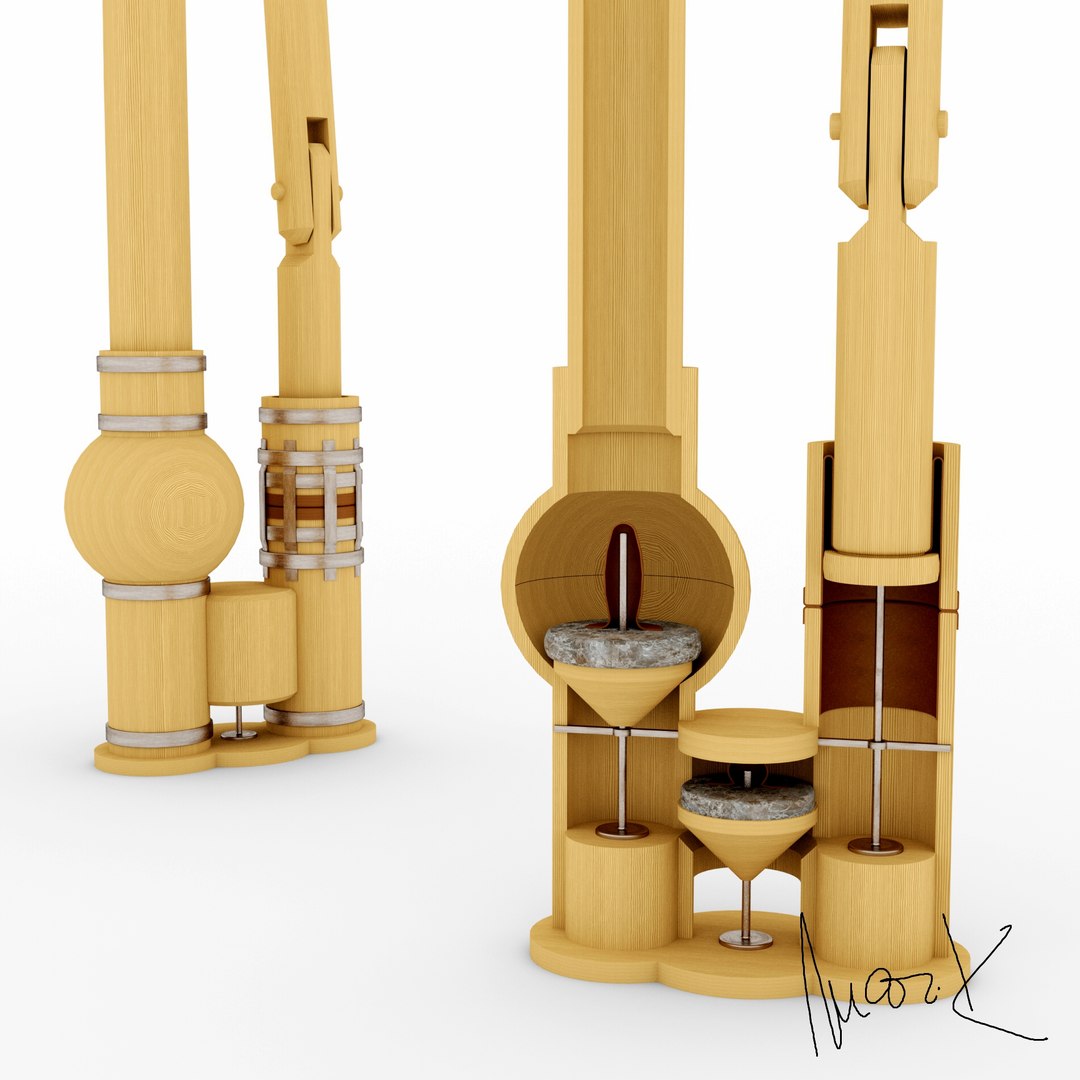 Wooden water pump 3D - TurboSquid 1205830
