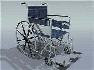3d wheelchair wheel chair model