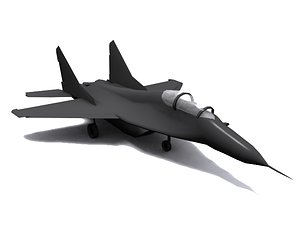 free mig-35d fighter 3d model
