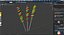 Three Rainbow Twisty Twirl Hard Lollipop Candy Sweets