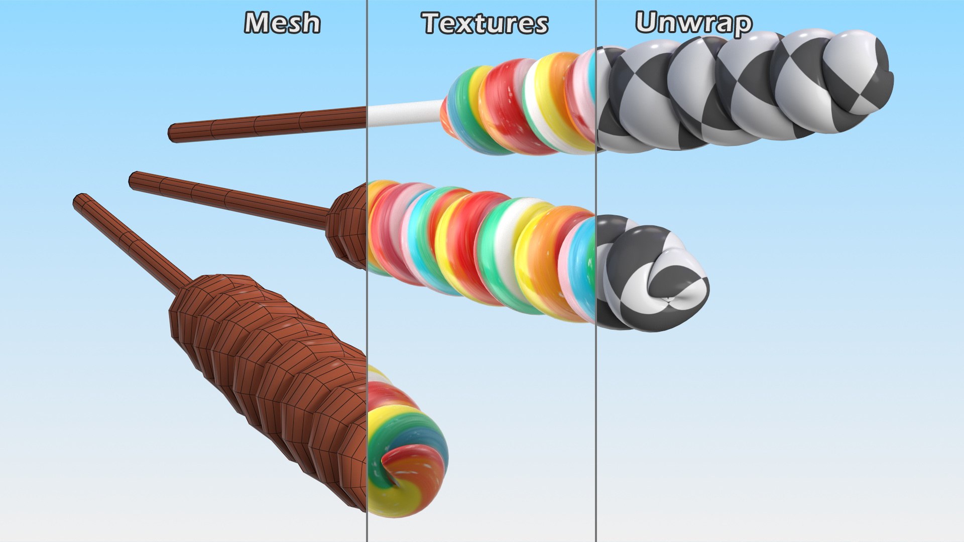 Three Rainbow Twisty Twirl Hard Lollipop Candy Sweets 3D https://p.turbosquid.com/ts-thumb/F7/sypfQg/yk/threerainbowtwistytwirlhardlollipopcandysweets3dmodel012/jpg/1637052222/1920x1080/fit_q87/f9ec0ae4661e84564d66fa08778030f2ab1086b1/threerainbowtwistytwirlhardlollipopcandysweets3dmodel012.jpg