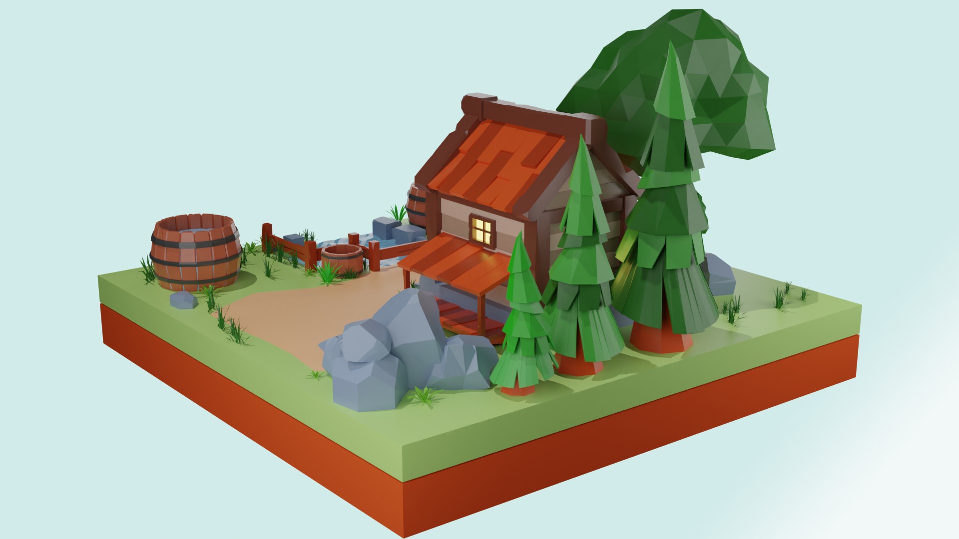 Countryside Cottage 02 3D - TurboSquid 2221900