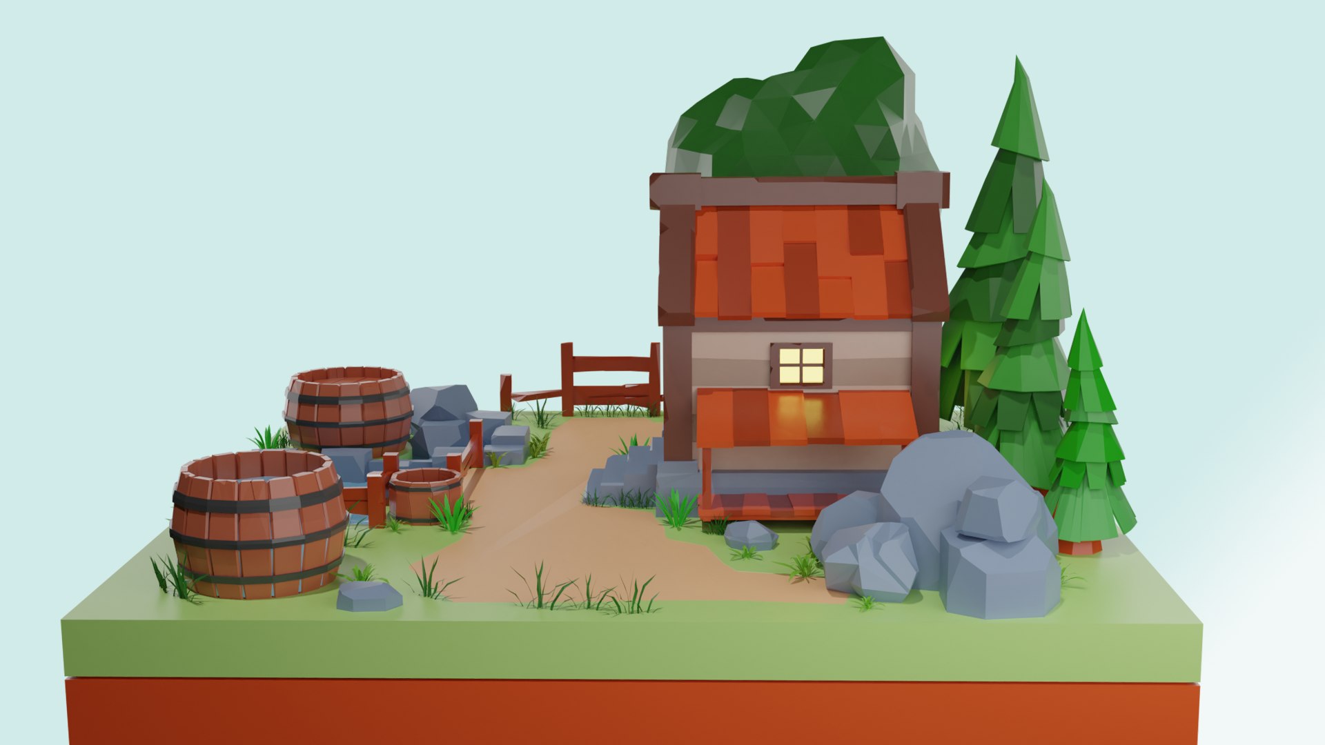 Countryside Cottage 02 3D - TurboSquid 2221900