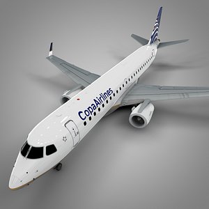 copa airlines embraer190 l608 3D