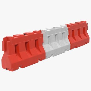 road safety plastic barricade 3D