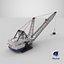 Patriot Dragline Excavator Mining Machine White model