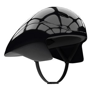 3D Model of Time Trial Bicycle Helmet