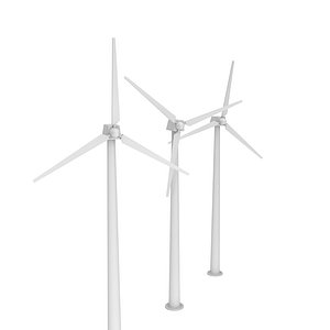 Wind turbine low poly